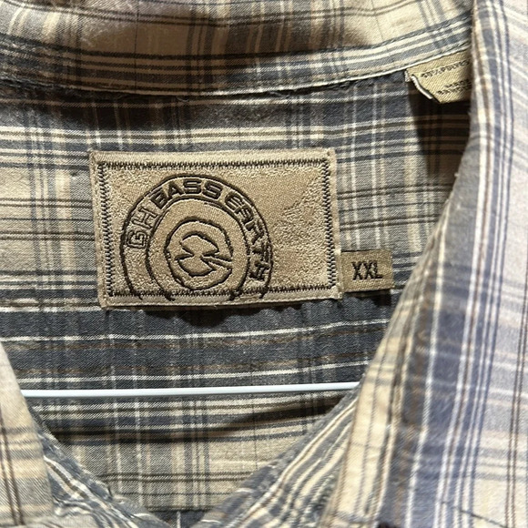 GH BASS, earth button noun shirt size XXL - Picture 2 of 6